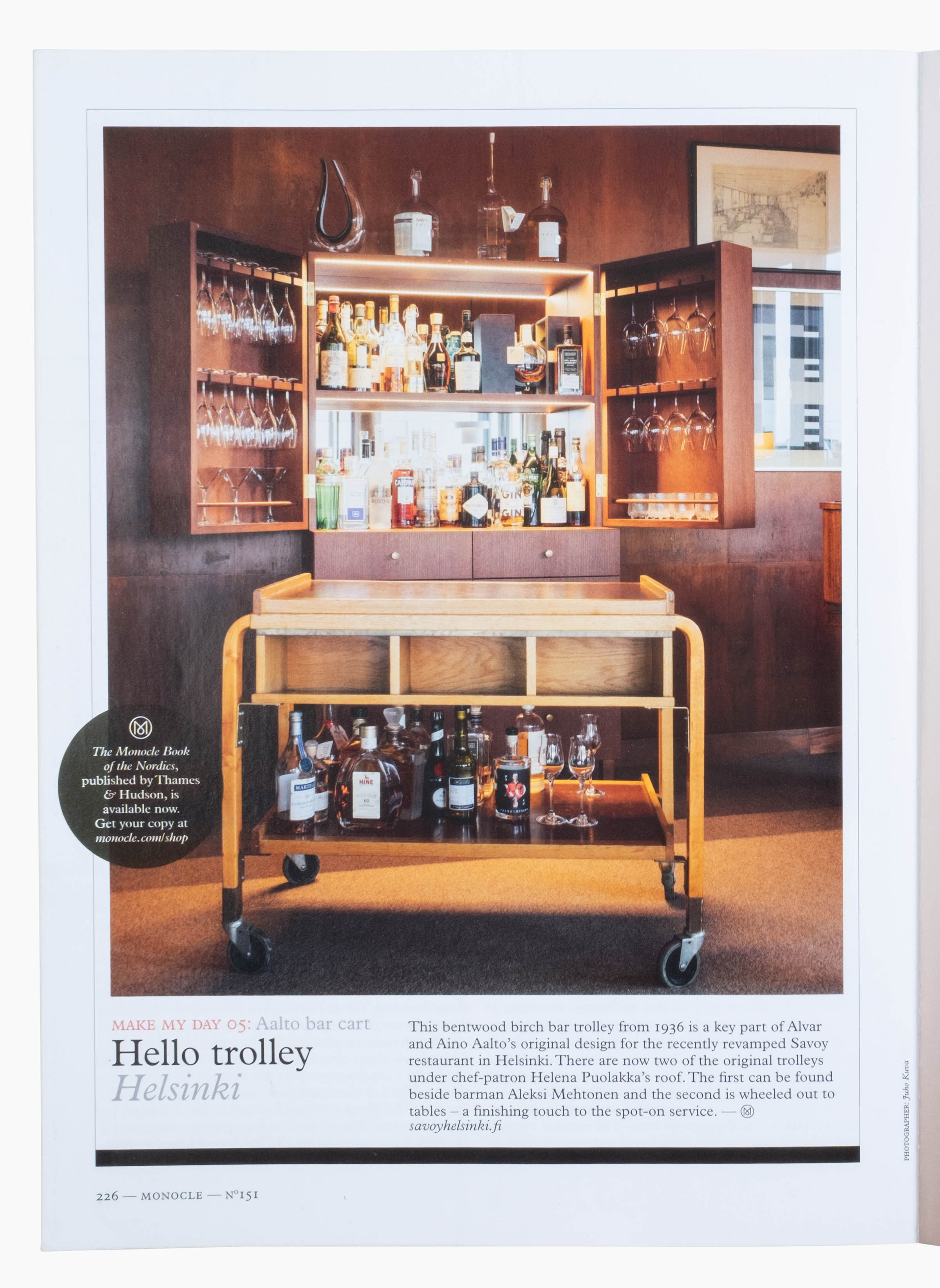 MONOCLE MAGAZINE / AALTO BAR CART